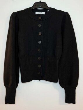 Joie button down sweater black